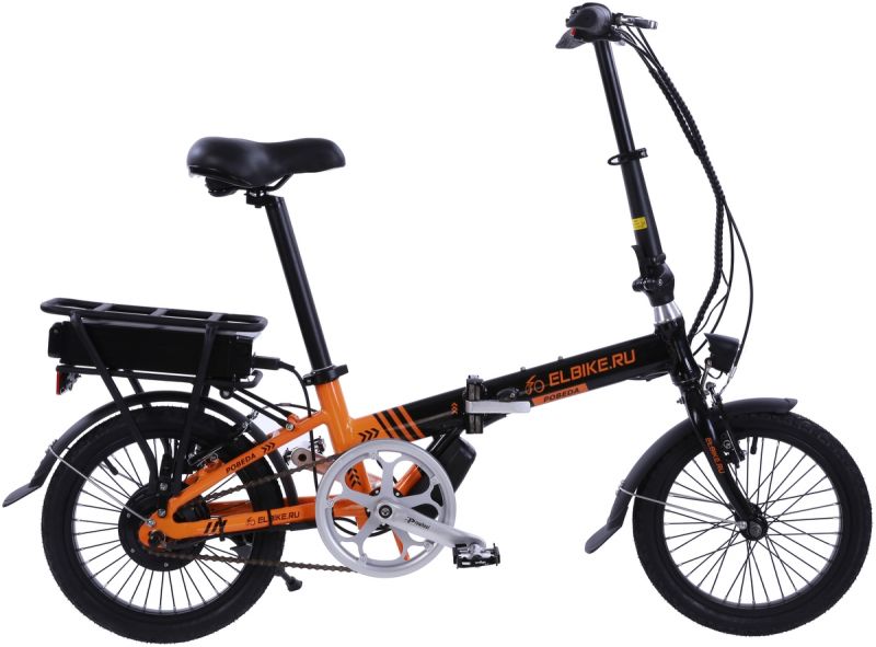 Электровелосипед Elbike Pobeda 250W (Черно-оранжевый)